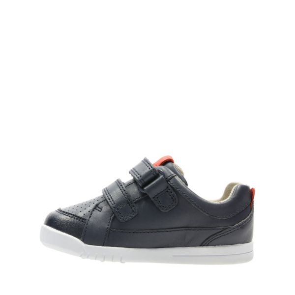 Clarks Boys Emery Walk Toddler Casual Shoes Navy | CA-5801673